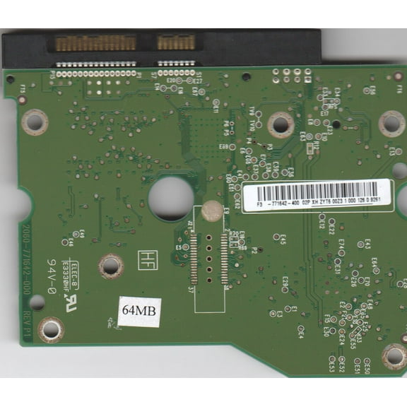 WD20EADS-00R6B0, 2061-771642-400 02P, WD SATA 3.5 PCB