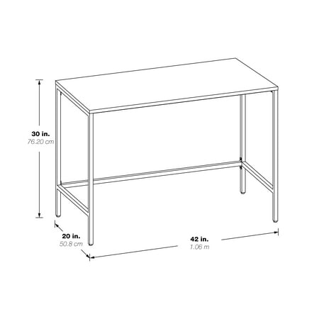 OSP Home Furnishings - Contempo Rectangular Office Table - Ozark Ash