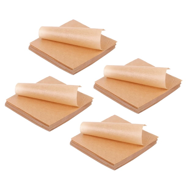 2000 Piezas Hojas para Hornear de Papel Pergamino Sin Blanquear. Pergamino Precortado Antiadherente de 4X4 Pulgadas. Perfecto para Envolver