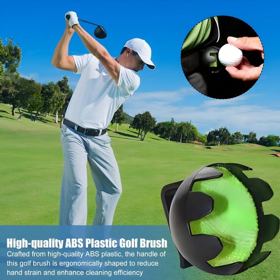 BESTSKY Golf Ball Cleaner Plastic Golf Ball Washer Brush Portable Golf Cleaning Gadgets Accessories Attach to Golf Bag Cart Golf Gifts for Men
