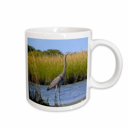 

3dRose Blue Heron Ceramic Mug 11-ounce