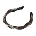 thumbnail image 7 of Unique Bargains 1 Pcs Women Knotted Headbands Fashion Vintage Rhinestone Hair Bands Hair Accessories Gray, 7 of 7