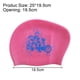 thumbnail image 2 of Gorro de natación para mujer, gorro de natación de silicona para cabello largo con estampado de flores, 2 of 6