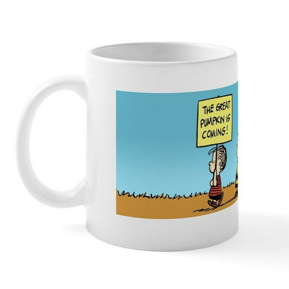 CafePress - The Great Pumpkin Is Coming Mug - 11 oz Ceramic Mug - Novelty Coffee Tea Cup