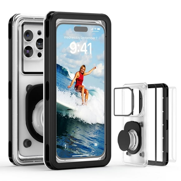 Funda impermeable para teléfono APRUT Funda submarina IPX8 de 7,5 pulgadas
