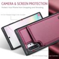 thumbnail image 7 of ShieldPlus for Samsung Galaxy Note10 Plus Case Wallet with Card Holder, Note10 Plus Wallet Case for Women Men with RFID Blocking, Durable Kickstand Shockproof Case for Galaxy Note10+, Winered, 7 of 7