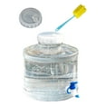 thumbnail image 1 of Contenedor de agua potable, almacenamiento de agua de emergencia, portátil, transparente, duradero con asa para conducción de automóviles, patio 7.5L con Grifo, 1 of 8