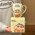 thumbnail image 2 of Taza de agua Crayon Shin-chan, Taza de cerámica bonita para niños, taza de café para oficina, regalo de cumpleaños para niña, 2 of 5