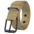 thumbnail image 2 of Frnrwgo Unisex Canvas Waist Belt Adjustable Metal Pin Buckle Casual Daily Outdoor Strap for Men Women, 2 of 5