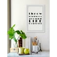 thumbnail image 6 of Marmont Hill Throw Kindness Around Ii Framed Wall Art, 24.00" x 1.50", 6 of 6