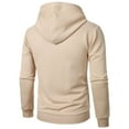 thumbnail image 4 of Futezty Men Hooded Sweatshirts Long Sleeve Casual Pullover Hoodie Waffle Knit Sweatshirt with Pocket, 4 of 4