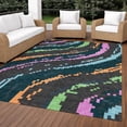 thumbnail image 3 of Addison Rugs Chantille Indoor/Outdoor Transitional Kids Graphite Machine Washable Rectangle Rug, 10' x 14', 3 of 8