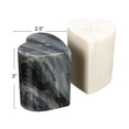 thumbnail image 2 of Creative Co-Op Heart-Shaped Marble Salt and Pepper Shakers, Set of 2, Grey and White, 2 of 8