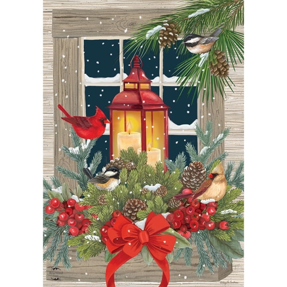 Briarwood Lane House Flag 40x28 For Outdoor Magic of the Season Winter For Winter House Flag