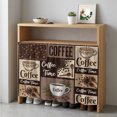 thumbnail image 6 of Coffee Time Cabinet Curtains for Kitchen 35"W x 35"L, Retro Coffee Beans Dark Brown Patchwork Laundry Sink Cabinets Magic Tape Short Curtain Privacy Panel for Bathroom Vanity Cabinets, 6 of 9