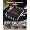 thumbnail image 2 of VEVOR Sliding Truck Bed Organizer, 68 x 48-Inch Heavy Duty Truck Bed Storage Drawer with 1000 lbs Capacity, Features 6 Movable Rings for Securing, 2-Postion Slide out Tray for Pickup Trucks, Black, 2 of 9