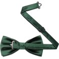 thumbnail image 4 of SURJDE Mens Solid Color Pre-tied Bow Tie and Pocket Square Cufflink Set, 4 of 5