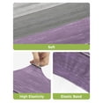 thumbnail image 4 of Purple Grey Wood Grain Bar Stool Covers Set of 4, Ombre Rustic Retro Wooden Plank Stretch Washable Bar Chair Covers with Backs, Removable Pub Counter Height Chair Cover for Kitchen Dining Room Cafe, 4 of 7