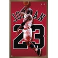 thumbnail image 1 of Michael Jordan - Jersey Wall Poster, 22.375" x 34" Framed, 1 of 4