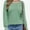Light green, variant on Women's Casual Tops Loog Sleeve Loose Blouses T Shirts