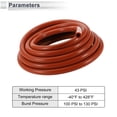 thumbnail image 4 of Unique Bargains 16.4Ft 3/8" 10mm ID 3.5mm Thickness Silicone Vacuum Hose for Air and Water Red, 4 of 6