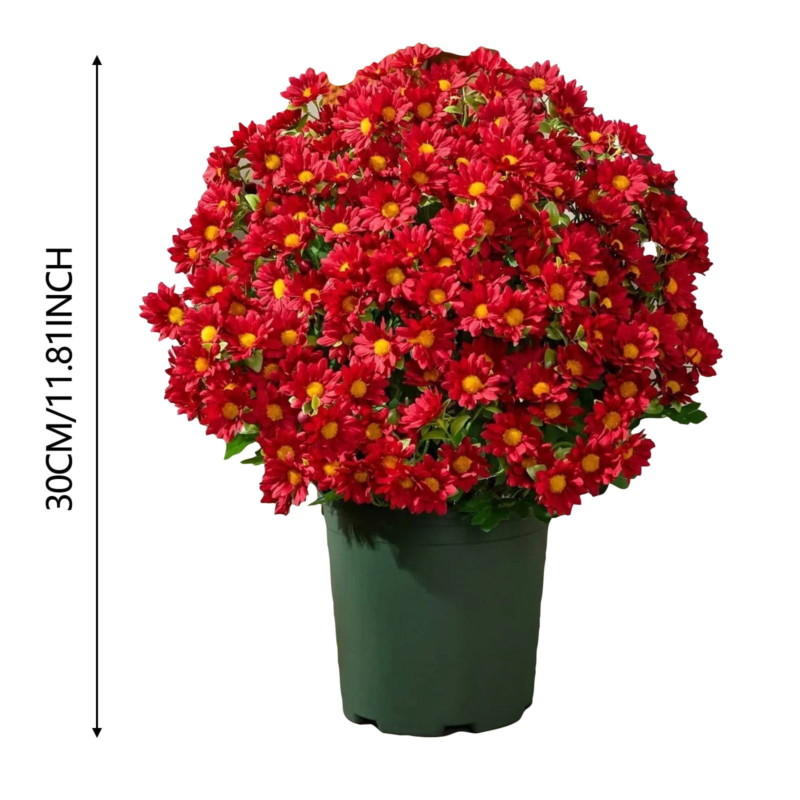 Fake Mums Fall Artificial Flowers, Ongmies 5 Bundles Artificial Sunset Chrysanthemum Flowers – Fade-Proof, Realistic Outdoor Decoration for Garden, Patio & Porch, Outdoors Decorations