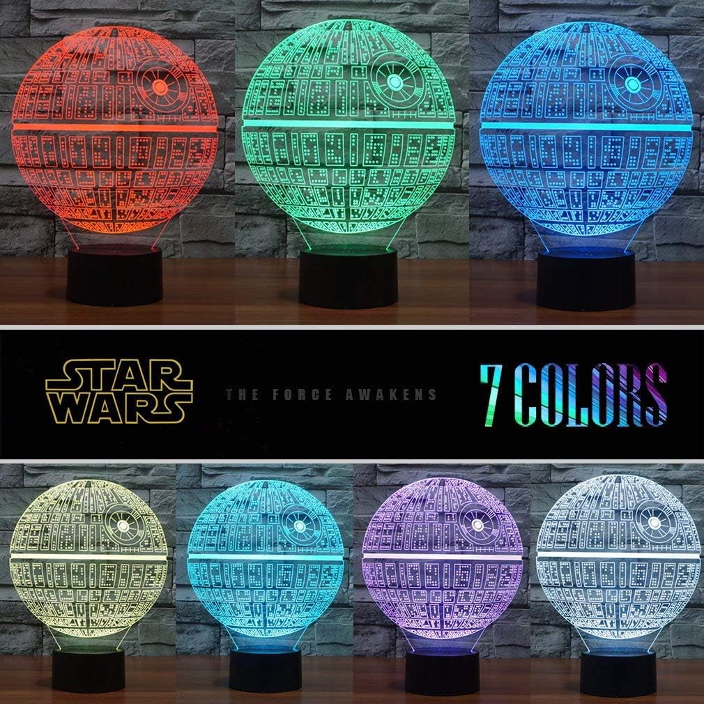 3D Optical Illusion Night Light, Visual Creative LED Desk Lamp Touch Control and Remote Control 16 Colors Dimmable Change USB Powered for Home Decorations or Holiday Gifts Birthday Gifts