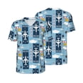 thumbnail image 3 of Daiia Airplanes and Aviation Signs Mens Baseball Jersey Button Down Shirts Short Sleeve Sports Uniforms-Medium, 3 of 9