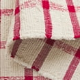 thumbnail image 4 of SAFAVIEH Montauk Bevin Checkered Runner Rug, Ivory/Red, 2'3" x 8', 4 of 6