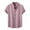Pink, variant on fartey Men's Summer Cotton Linen T Shirt Loose Breathable Button Down Shirts Top Casual 2024 Short Sleeve Blouse Lightweight Soft Lapel Solid Color Hawaiian Tops