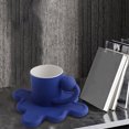 thumbnail image 4 of Taza de café de cerámica con juego de platillo Taza de té nórdica de 8.5 Azul Sunnimix taza de café, 4 of 8
