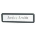 thumbnail image 4 of (5 pack) Universal Recycled Cubicle Nameplate with Rounded Corners, 9 x 2 1/2, Charcoal, 4 of 5