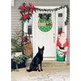 thumbnail image 5 of Hello Front Door Sign Funny Wreaths Hanging Wooden Plaque Decoration Round Rustic Wood Farmhouse Porch Decor for Home Front Door Decor, 12 x 12 Inch, 5 of 5