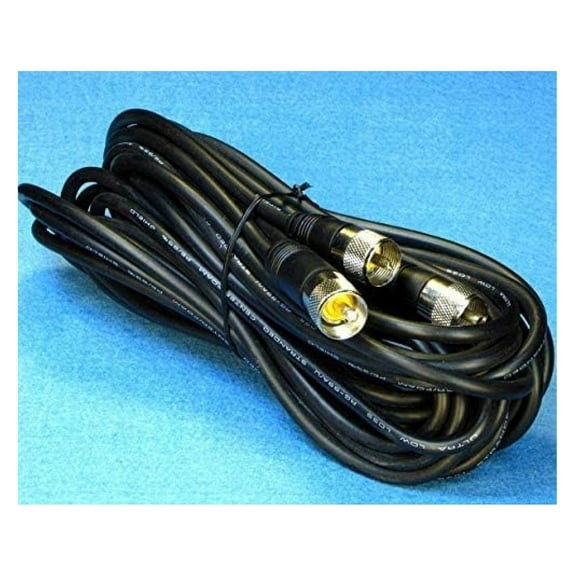 COPHASE COAX for CB Radio Dual Antennas 18 ft per side - CP-18-PL-PL
