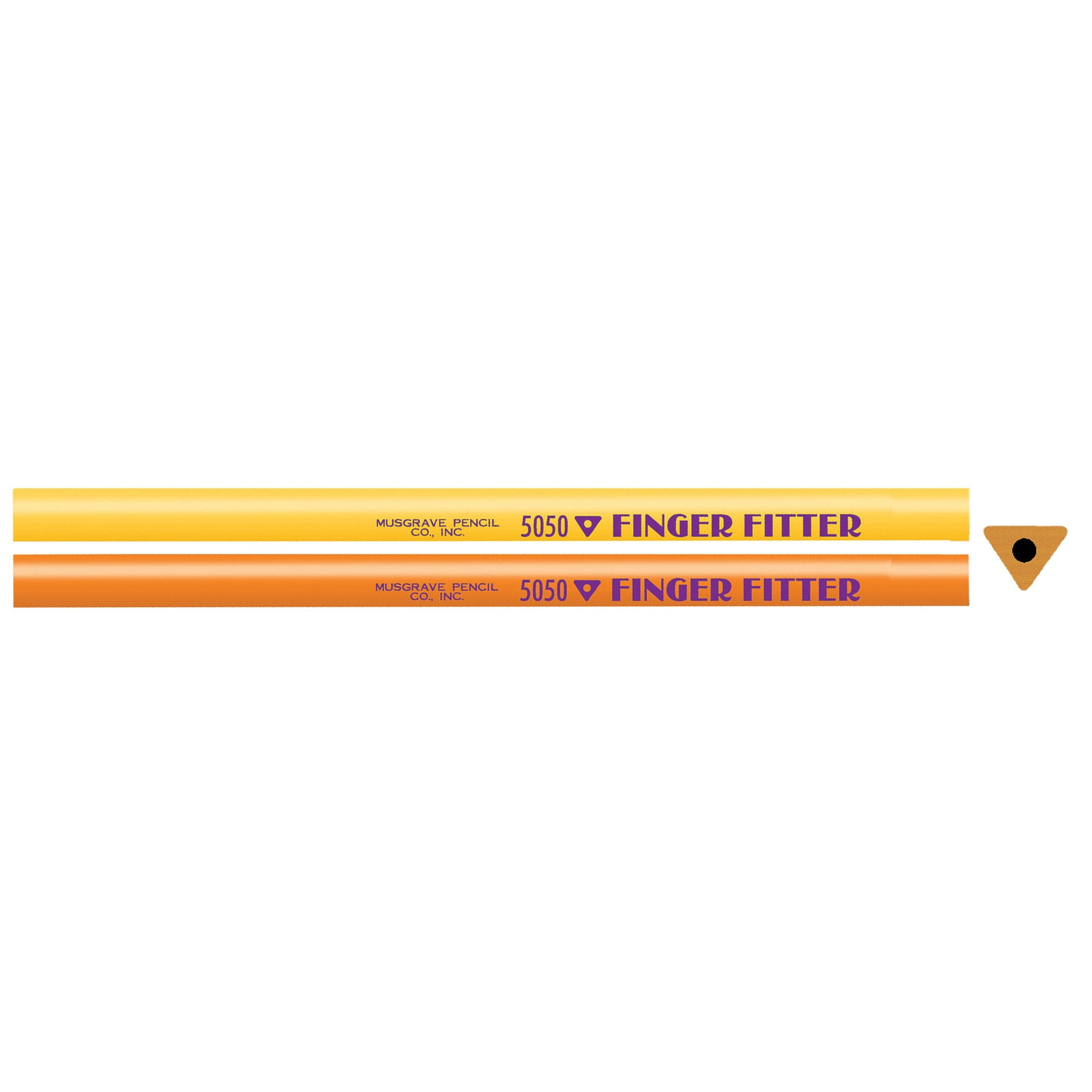 Musgrave Pencil Company Finger Fitter Pencils, No Eraser, 12 Per Pack, 3 Packs