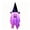 Purple, variant on Yardvibe Halloween Decoration, 13.98"x41.39" Large Lighted Glowing Ghost Witch Hats, Hanging Ghost Ornaments for Indoor Outdoor, Home Garden Tree Yard Party Decor (Purple)
