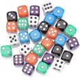 thumbnail image 3 of 30x Dice 6 Sided 16mm 6 Colours Spot Dice Set For Dice Games, 3 of 4