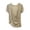 Beige, variant on Womens Solid Color Plus Size Wrap Tops Sexy Deep V Neck Modal T Shirt Summer Short Sleeve Loose Fit Lounge Blouse Beige M