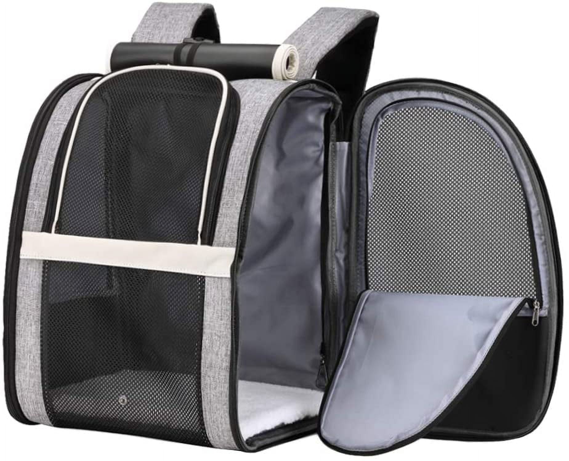 Pet Carrier Backpack with Window Blind for Small Cats Dogs, Ventilated Design, Safety Straps, Buckle Support, Collapsible, Designed for Travel, Hiking, Winter Outing, Outdoor, Go to Vet