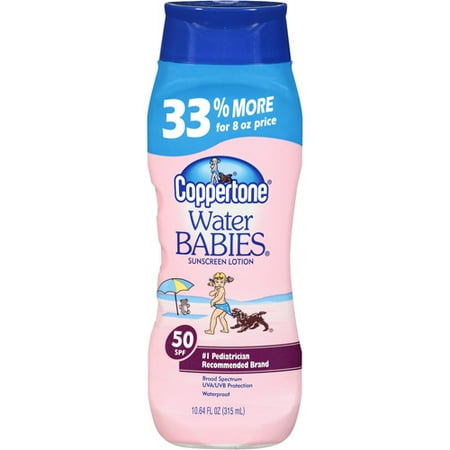 Coppertone Water Babies Sunscreen Lotion SPF 50, 10.64 oz ...
