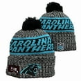 thumbnail image 3 of New Era Unisex NFL Sports Knit Classic Cuffed Pom Pom Beanie (Carolina Panthers), 3 of 19
