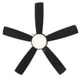 thumbnail image 5 of Disc II 5-Blade Energy Star Pull Chain Memory Ceiling Fan 52in Matte Black with 3000K Dimmable LED Light Kit, 5 of 6
