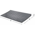 thumbnail image 2 of Rubber Driveway Curb Ramp, Low Profile Slope Ramp with Drainage Channel and Reflective Safety Strips, 48 Inch Heavy Duty for Car SUV, 2 of 7