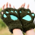 thumbnail image 4 of Fgnfyis Cute Cartoon Gloves for Women Cozy Fingerless Winter Warmth Fashion Accessory Green One Size, 4 of 9