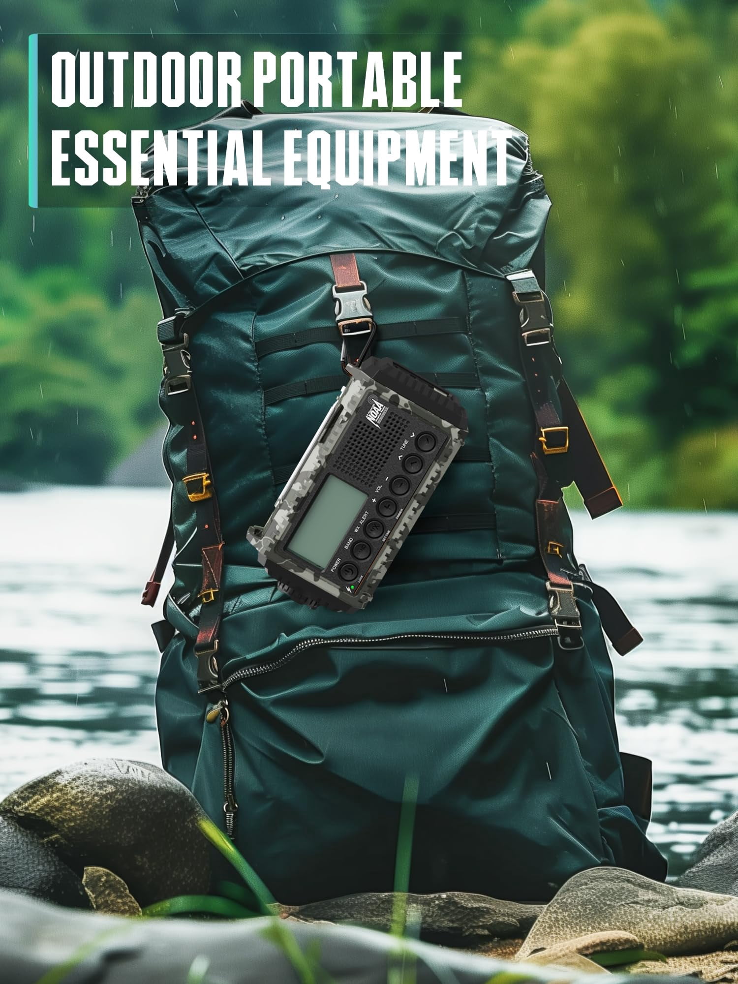 Hand Crank Solar Emergency Radio With 2x Faster Clear Signal& 12000mah Operated Auto Noaa Weather Alert/sw/am/fm Portable 6-way Power Flashlight  Phone Sos Alarm