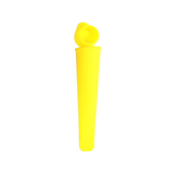 Silicone Frozen Ice Cream Mold Push Up Popsicle Maker for Yogurt Jelly Lolly Dessert Homemade Freezer Treats,Popsicle Mold,1PC,Yellow