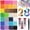28-Compartment Box (30,000 pieces) + 3 x 10ml Glue + Pen + Tweezers, variant on 18000 15 Colors Jelly Rhinestones for Bedazzling, 3mm Multicolor Resin Flatback Gems for Diamond Art, Bedazzler Kit with 3Pcs 10ml B7000 Jewelry Glue for Bedazzle Thing Crafting Book Nail Art