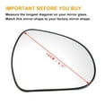 thumbnail image 3 of Reemplazo de vidrio de espejo retrovisor derecho calefaccionado blanco único para Peugeot 207 308, 3 of 6