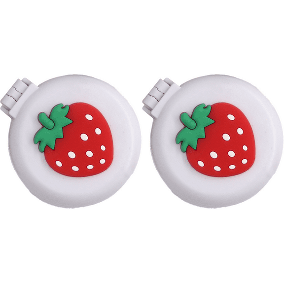 Cute Mini Round Hair Comb Pocket Hairbrushes with Makeup Mirror for Women and Girls