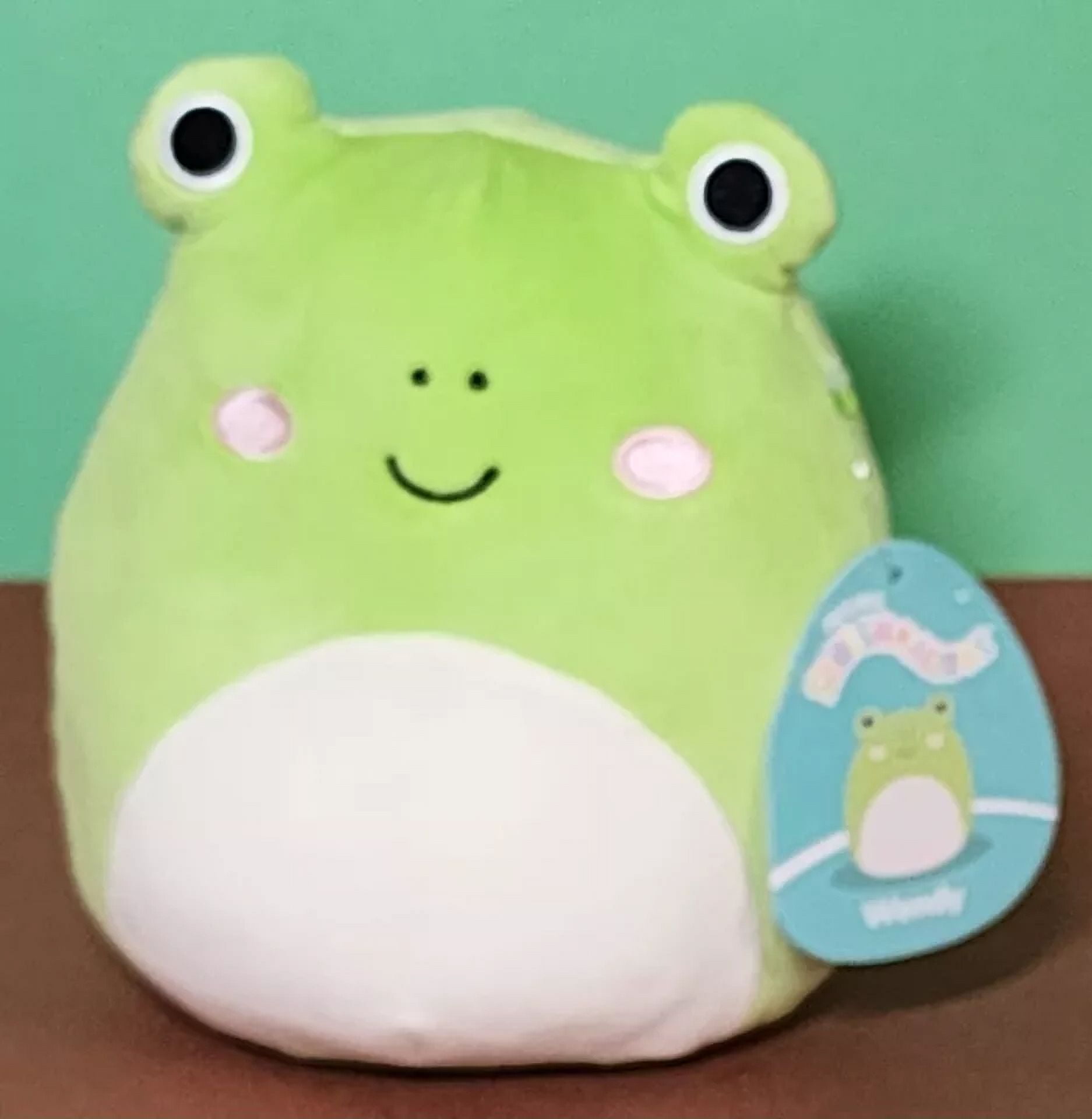 Kellytoy Oficial Peluche Squishmallow Wendy Frog - 7.5 Pulgadas - Oficial Kellytoy - Suave Y Coleccionable Peluche Rana 7.5